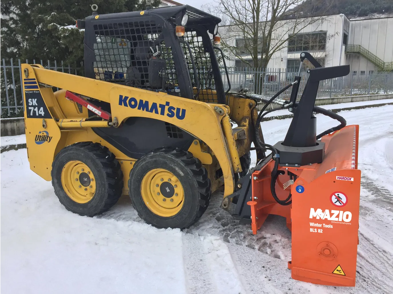 Mazio BLS Series Snow Blower | Models BLS-63, BLS-72 & BLS-82 | Working Width 61", 68" & 80" inches | For Skid Steer & Compact Track Loader