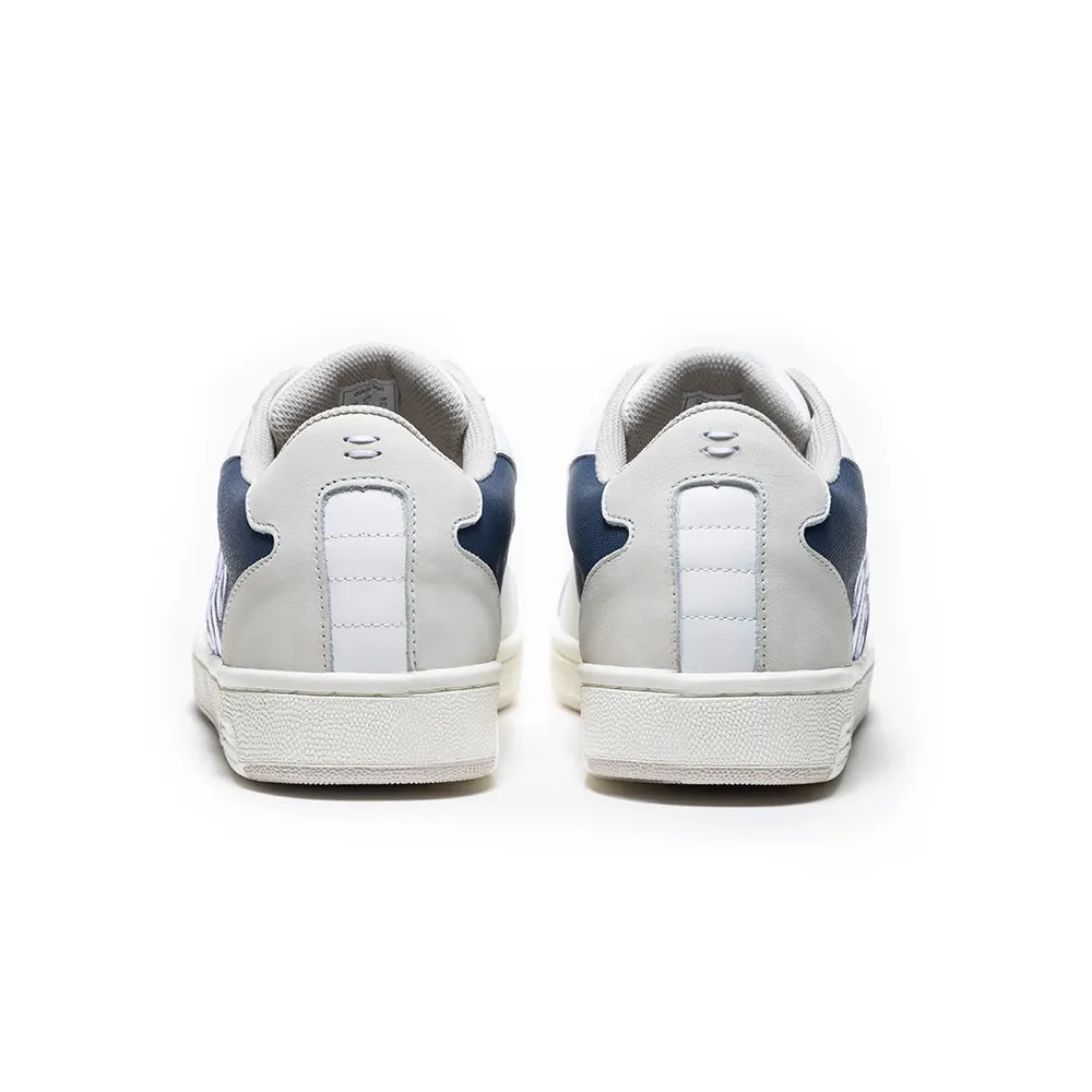 Men's Adelaide White Blue Leather Sneakers 02631-050