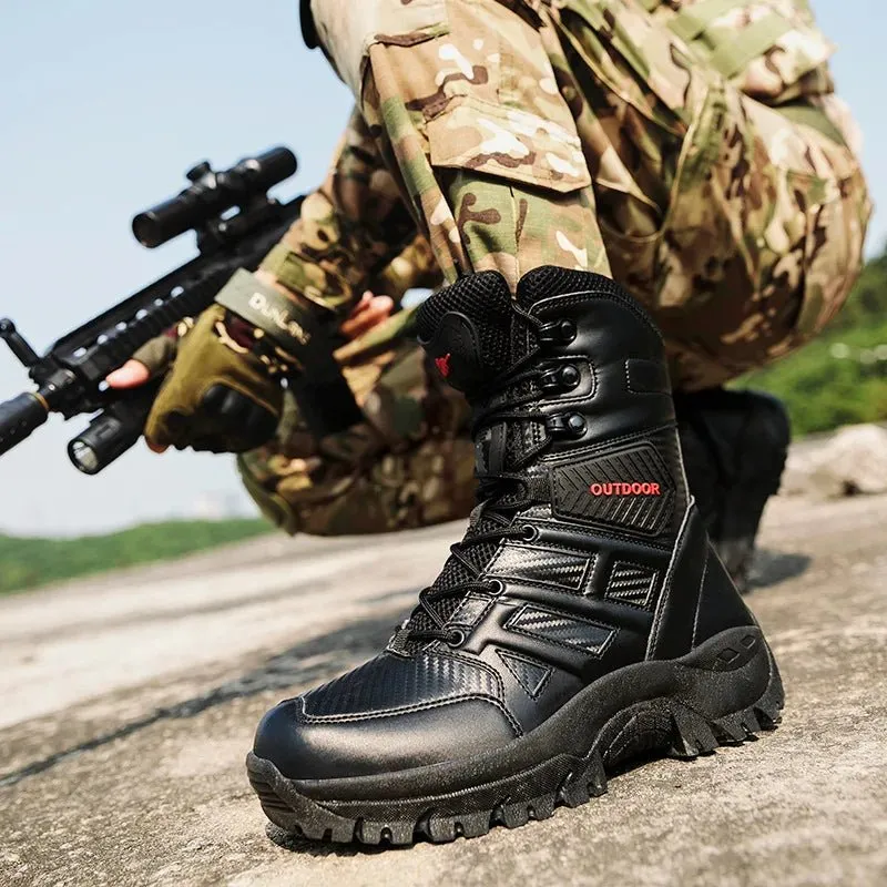 Men's field boots men's high top outdoor shoes men's combat boots field desert special professional training tactical boots