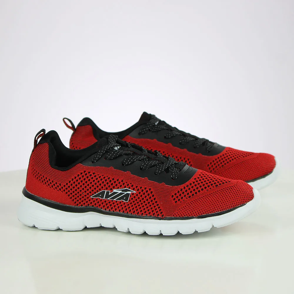 Men's Mesh Color Block Shoes,Red