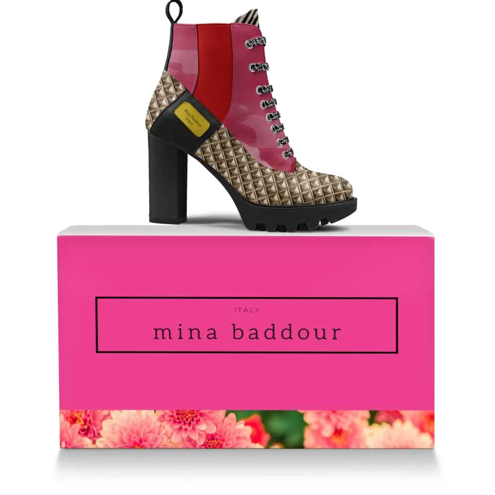 Mina Baddour Shine Girl Shine Short Granny Boot