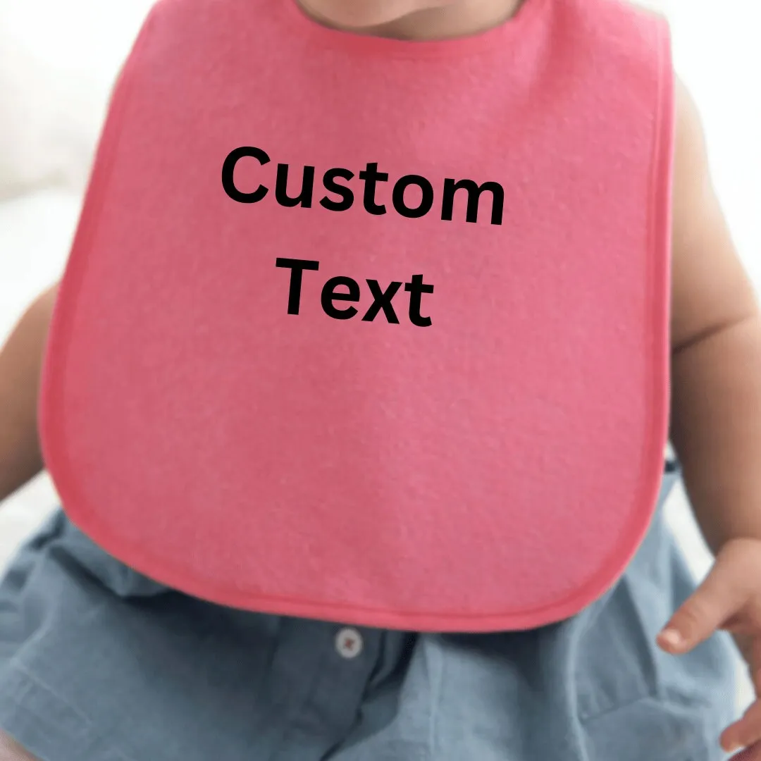 Multi Color Bibs,Water Resistant Bibs, Custom Baby, Unisex, Personalized, Custom for Baby,  First or Last Name, Baby Announcement, Gift Idea