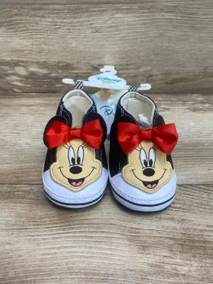 NEW Disney Baby Minnie Mouse Crib Shoes Black Sz 9-12m