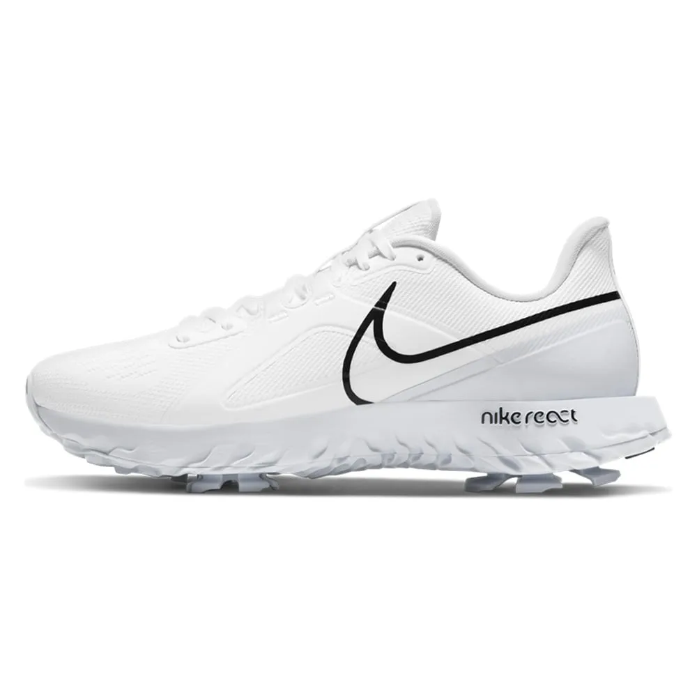 Nike React Infinity Pro Waterproof Spiked Shoe- White/Black/Platinum