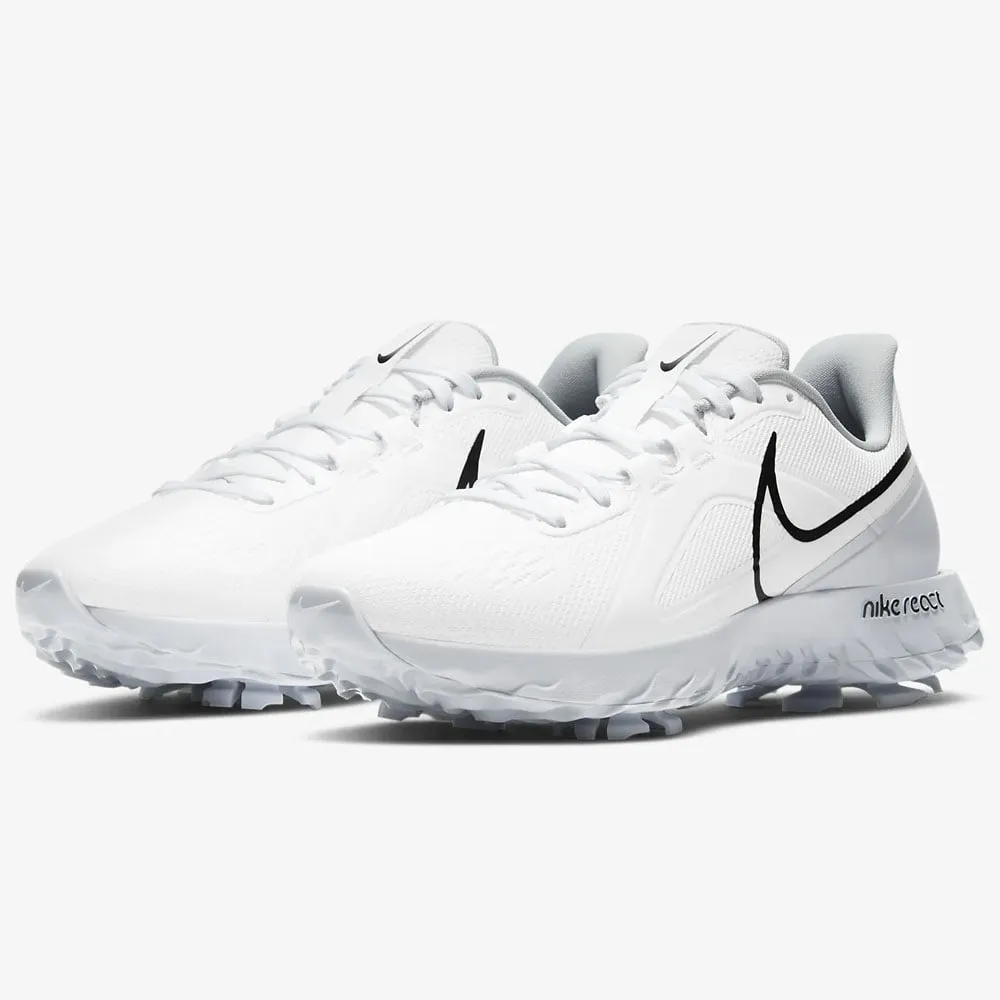 Nike React Infinity Pro Waterproof Spiked Shoe- White/Black/Platinum