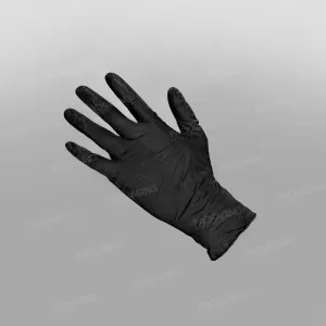 Nitrile Gloves Black Powder Free