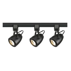 Nuvo LED 3 Head 120V Black 4' Track Lighting Kit