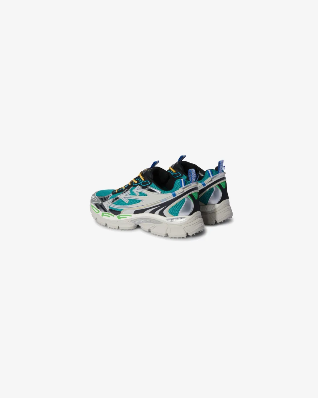 Off-White Virgil Abloh Sneaker ‘Be Right Back - Silver/Green‘ Sneakers