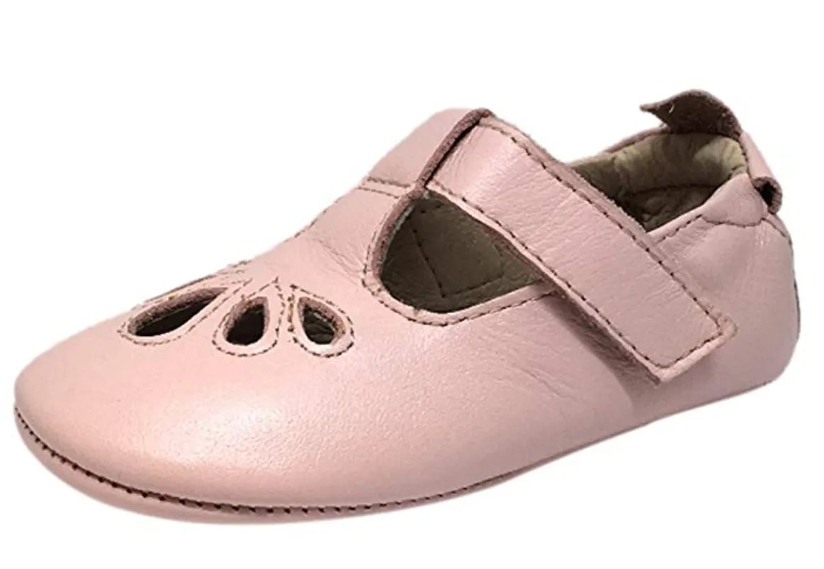 Old Soles Girl's 053 Powder Pink T-Petal Mary Jane Shoe