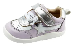 Old Soles Girl's 8031 Ground Work Sneakers - Lilium/Snow/Silver