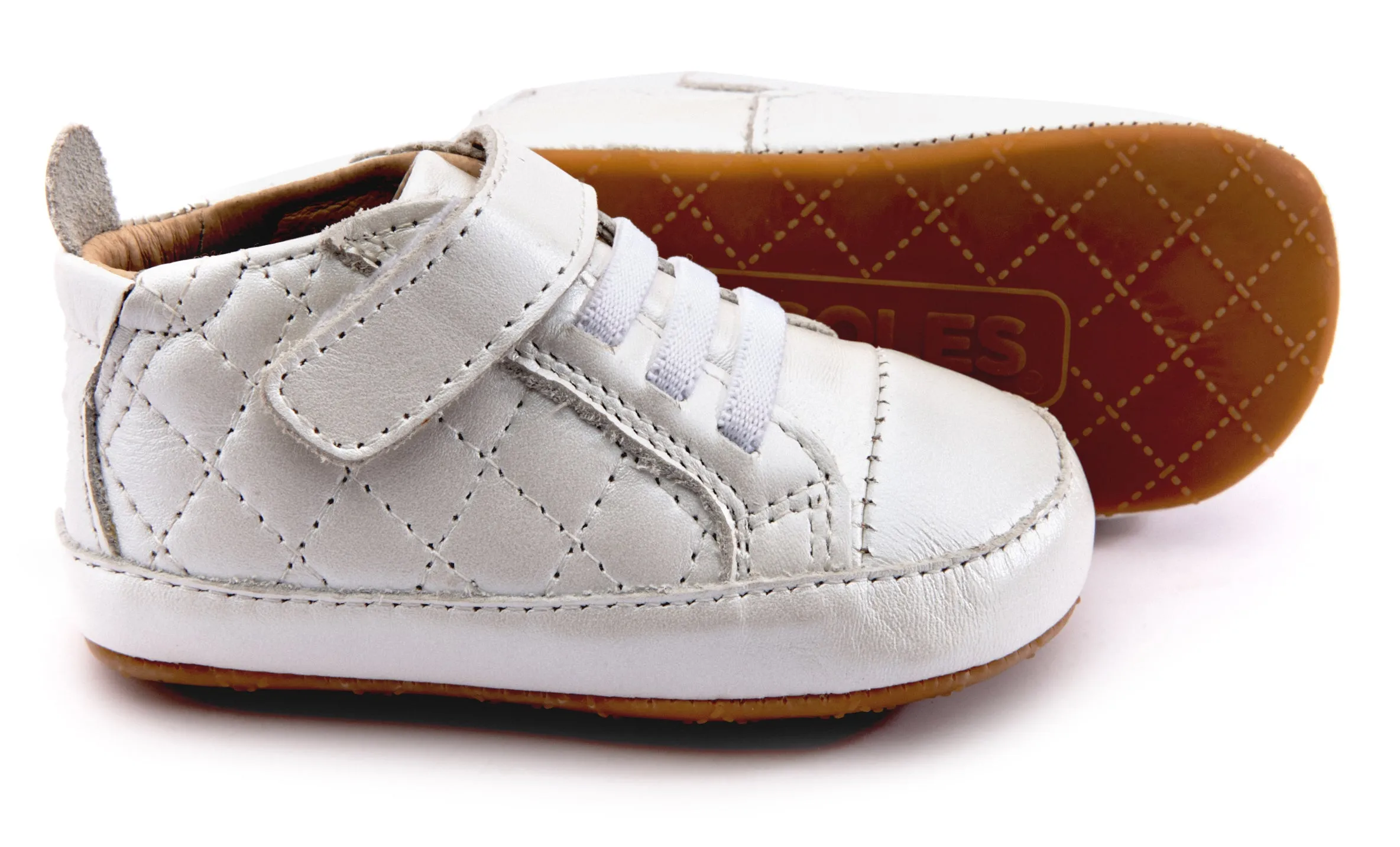 Old Soles Girl's & Boy's Quilt Bambini Shoes - Nacardo Blanco