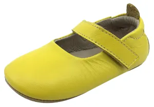 Old Soles Girl's Gabrielle Yellow Soft Leather Mary Jane Crib Walker Baby Shoes 20 M EU/4 M US Toddler