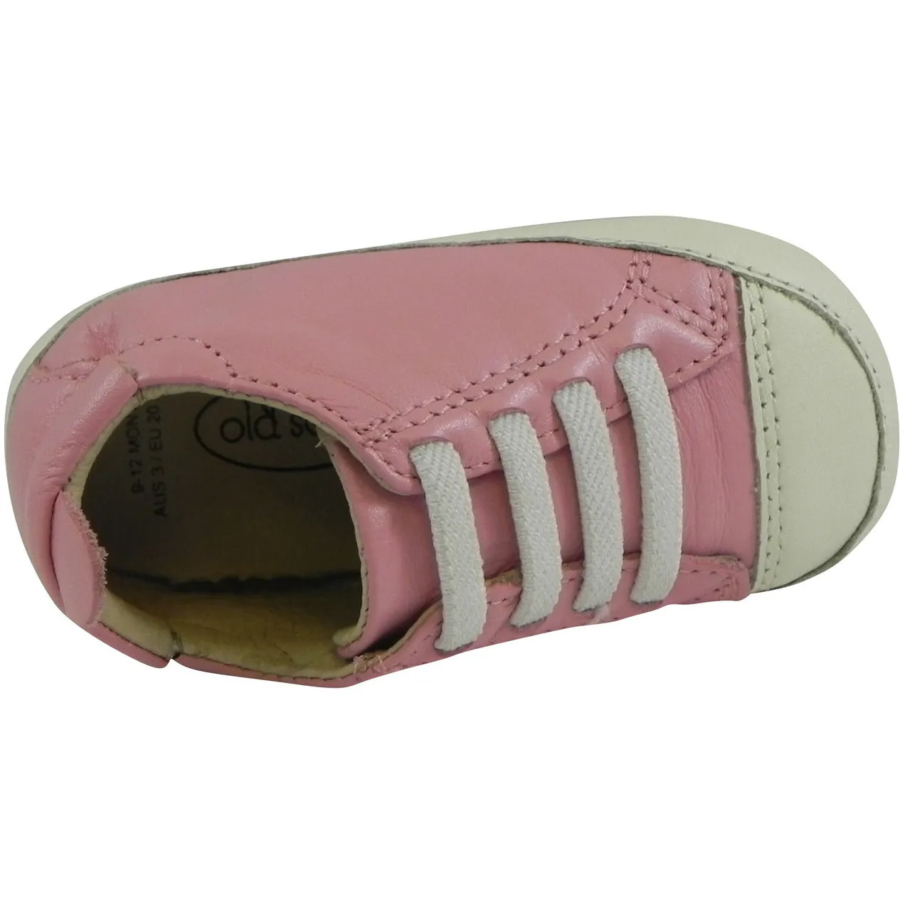 Old Soles Girl's Soft Leather Pink Crib Walker Baby Shoes