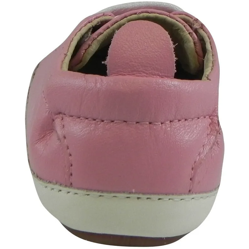 Old Soles Girl's Soft Leather Pink Crib Walker Baby Shoes