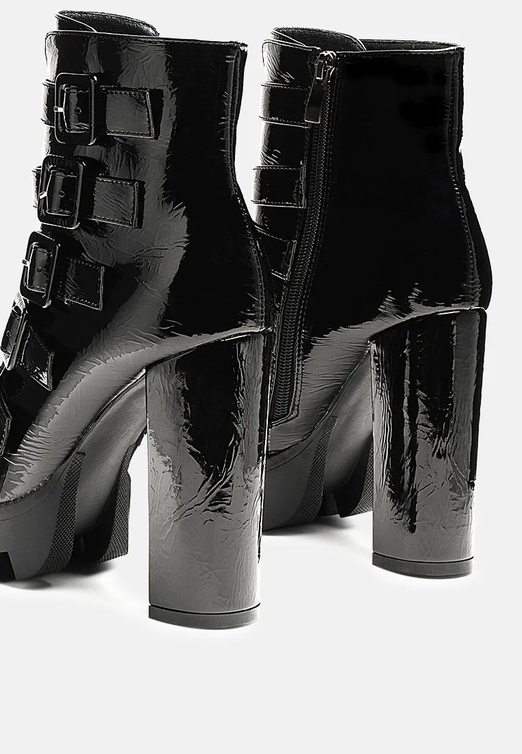 Ouzaki High Block Heeled Boots