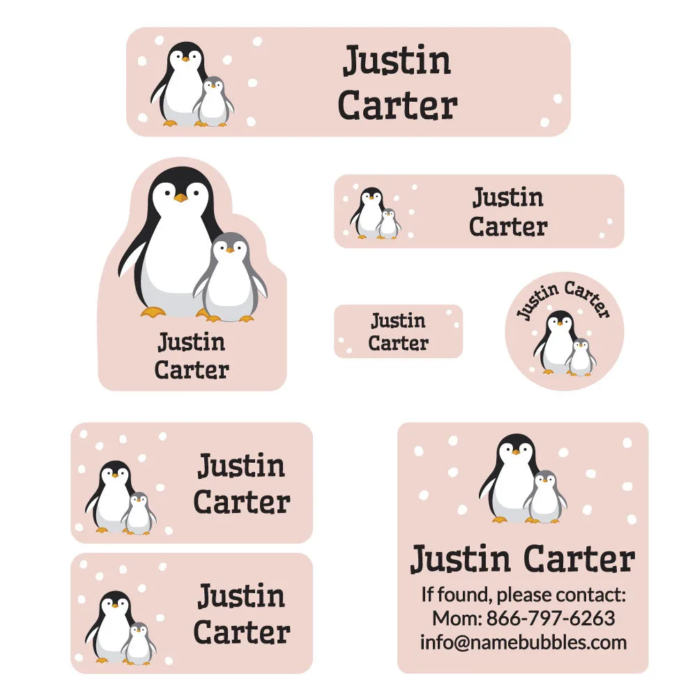 Penguins Mega Daycare Labels Pack