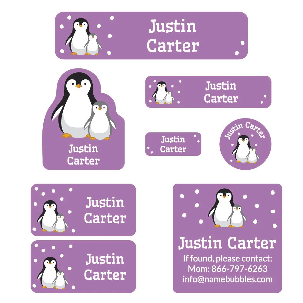 Penguins Mega Daycare Labels Pack