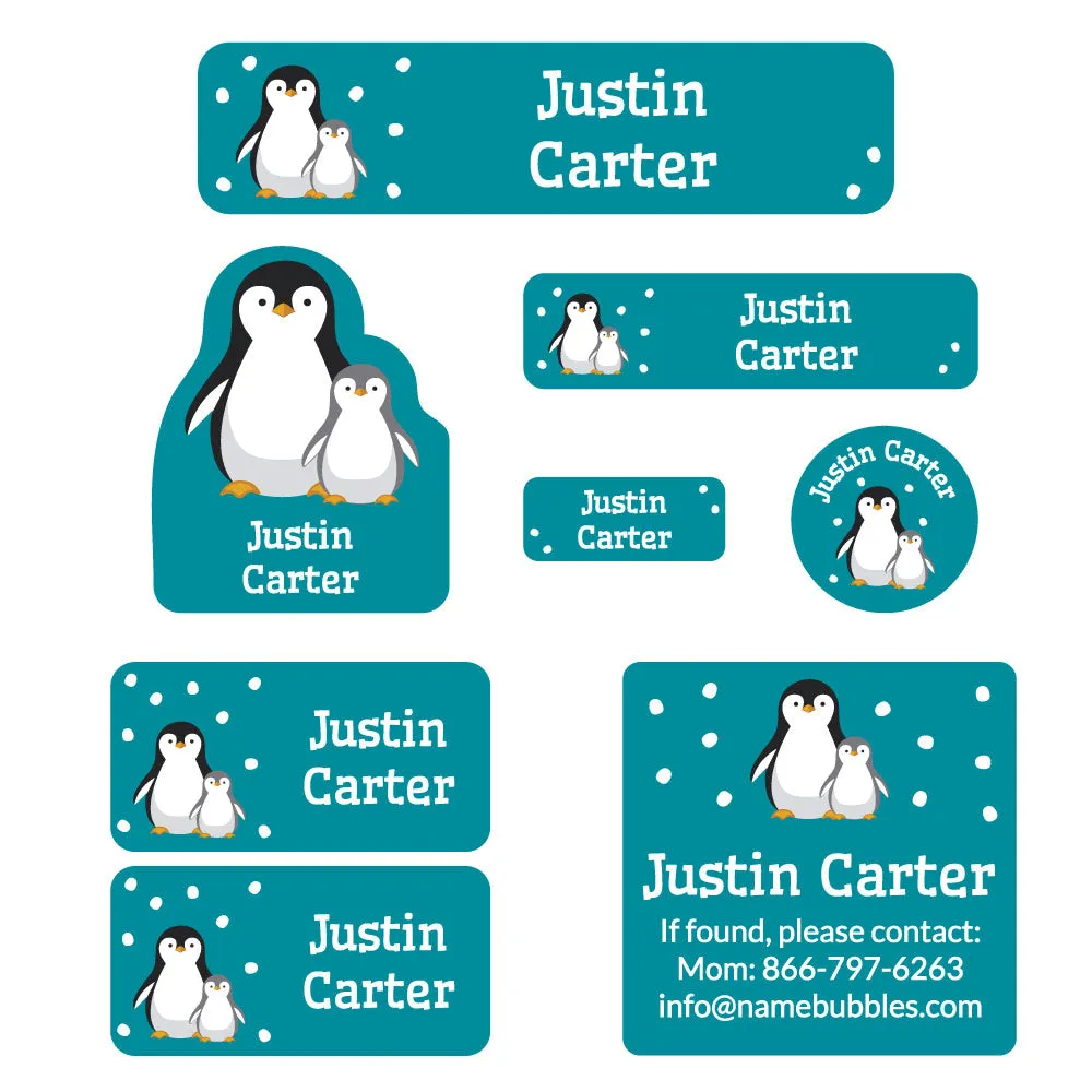 Penguins Mega Daycare Labels Pack