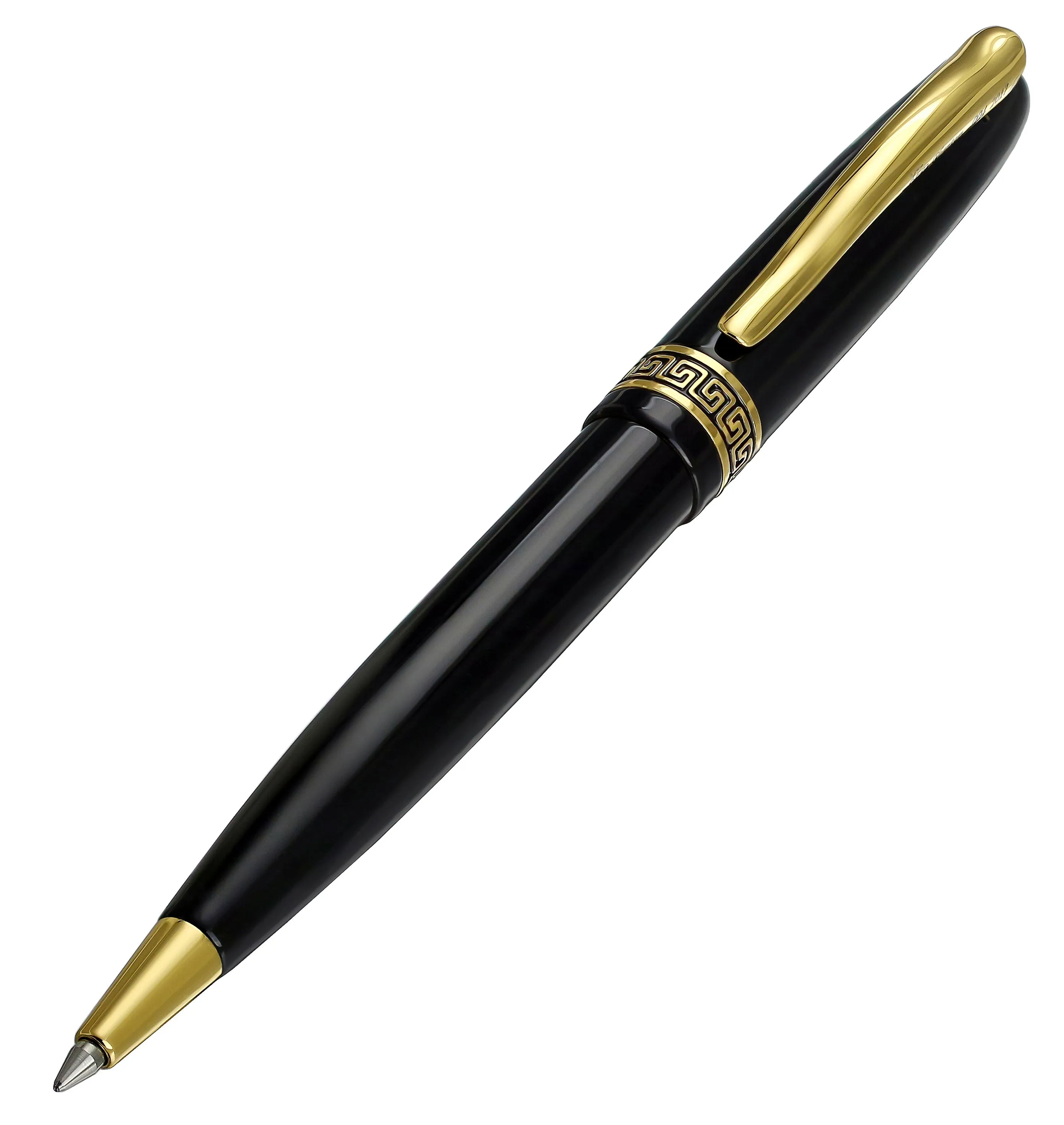 Phantom Hand-Enameled Brass Ballpoint Pen - Classic Black