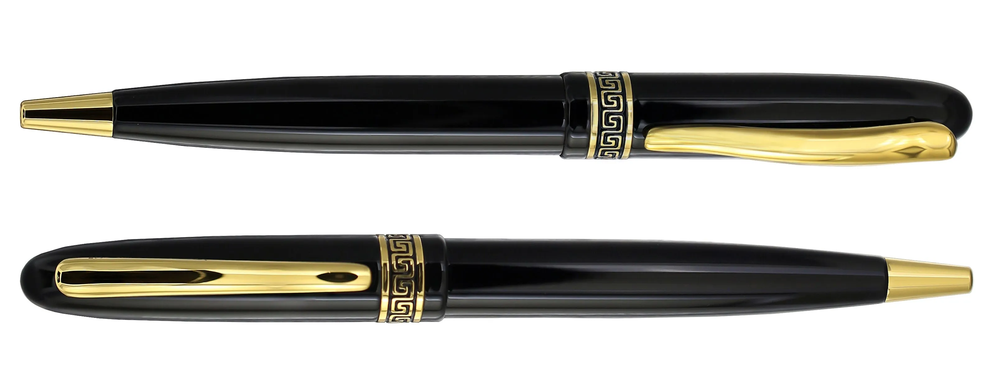 Phantom Hand-Enameled Brass Ballpoint Pen - Classic Black