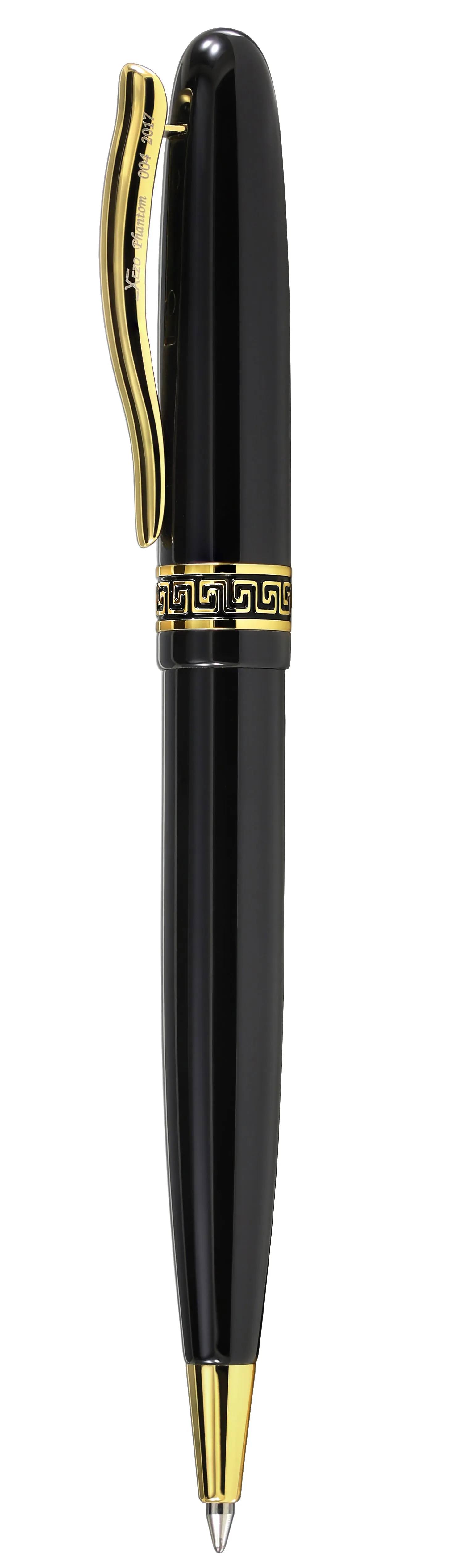 Phantom Hand-Enameled Brass Ballpoint Pen - Classic Black