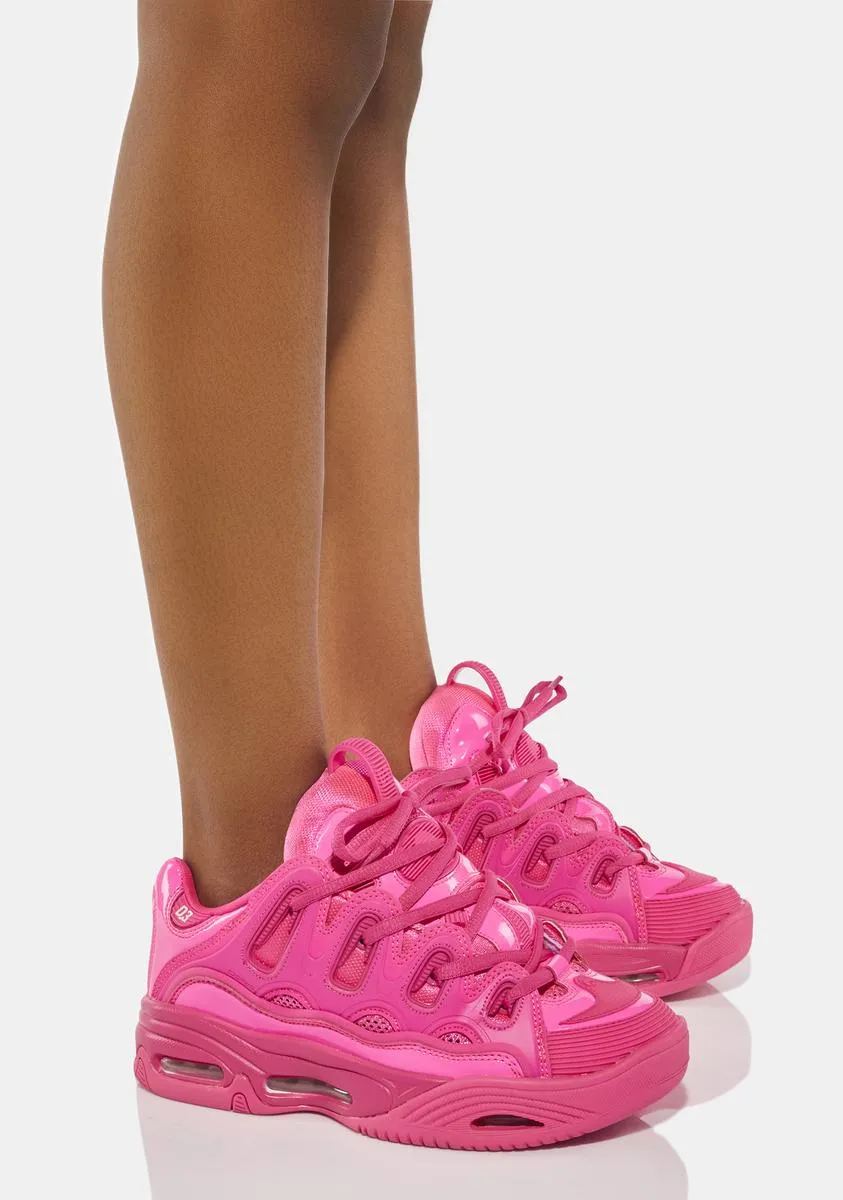 Pink Patent D3 2001 Sneakers