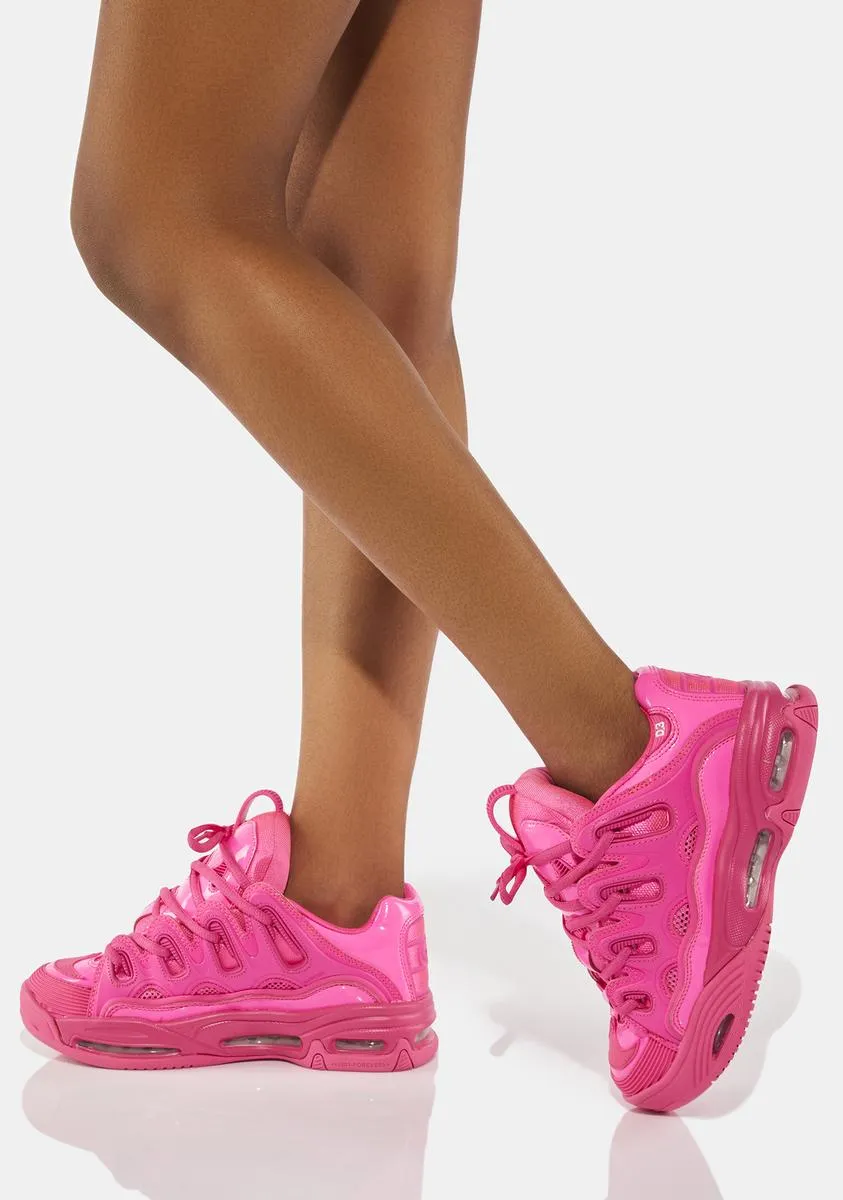 Pink Patent D3 2001 Sneakers