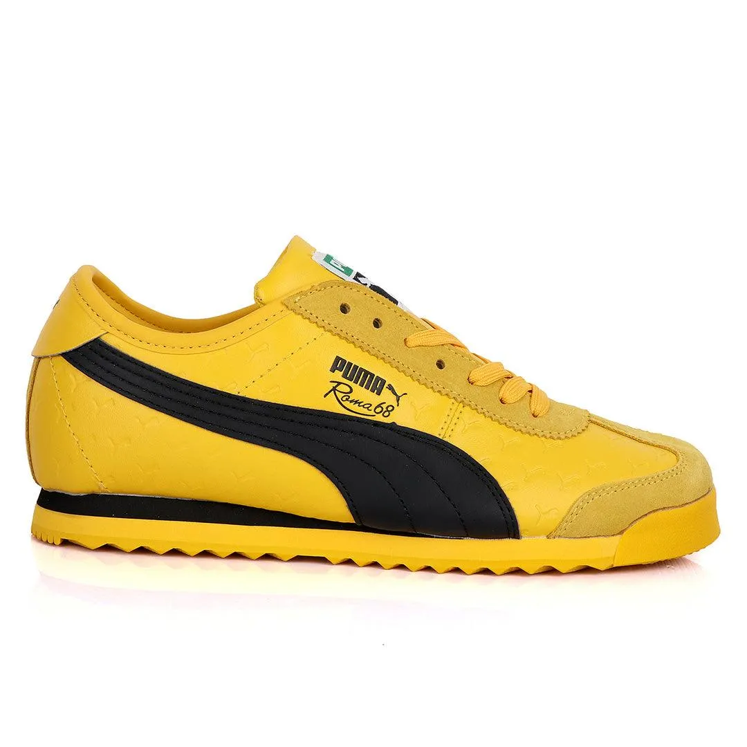 Puma Roma 68 Created Horse Logo Sneaker-Yellow