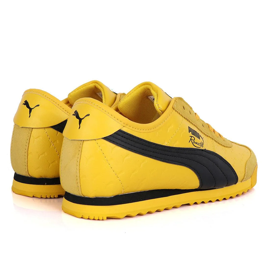 Puma Roma 68 Created Horse Logo Sneaker-Yellow