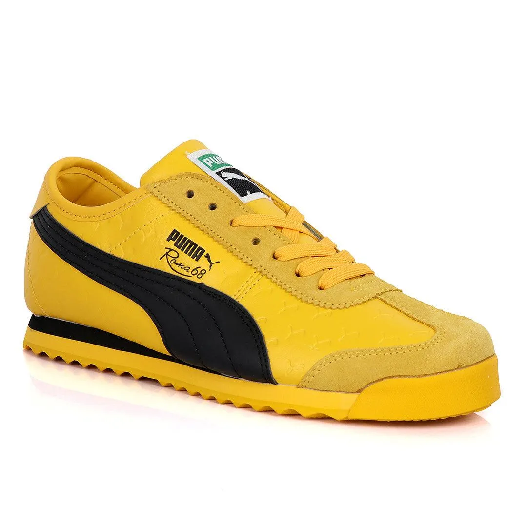 Puma Roma 68 Created Horse Logo Sneaker-Yellow