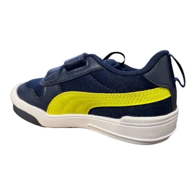 Puma scarpa da ginnastica da bambino Multiflex Mesh V Ps 380845 05 blu-limone