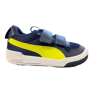 Puma scarpa da ginnastica da bambino Multiflex Mesh V Ps 380845 05 blu-limone