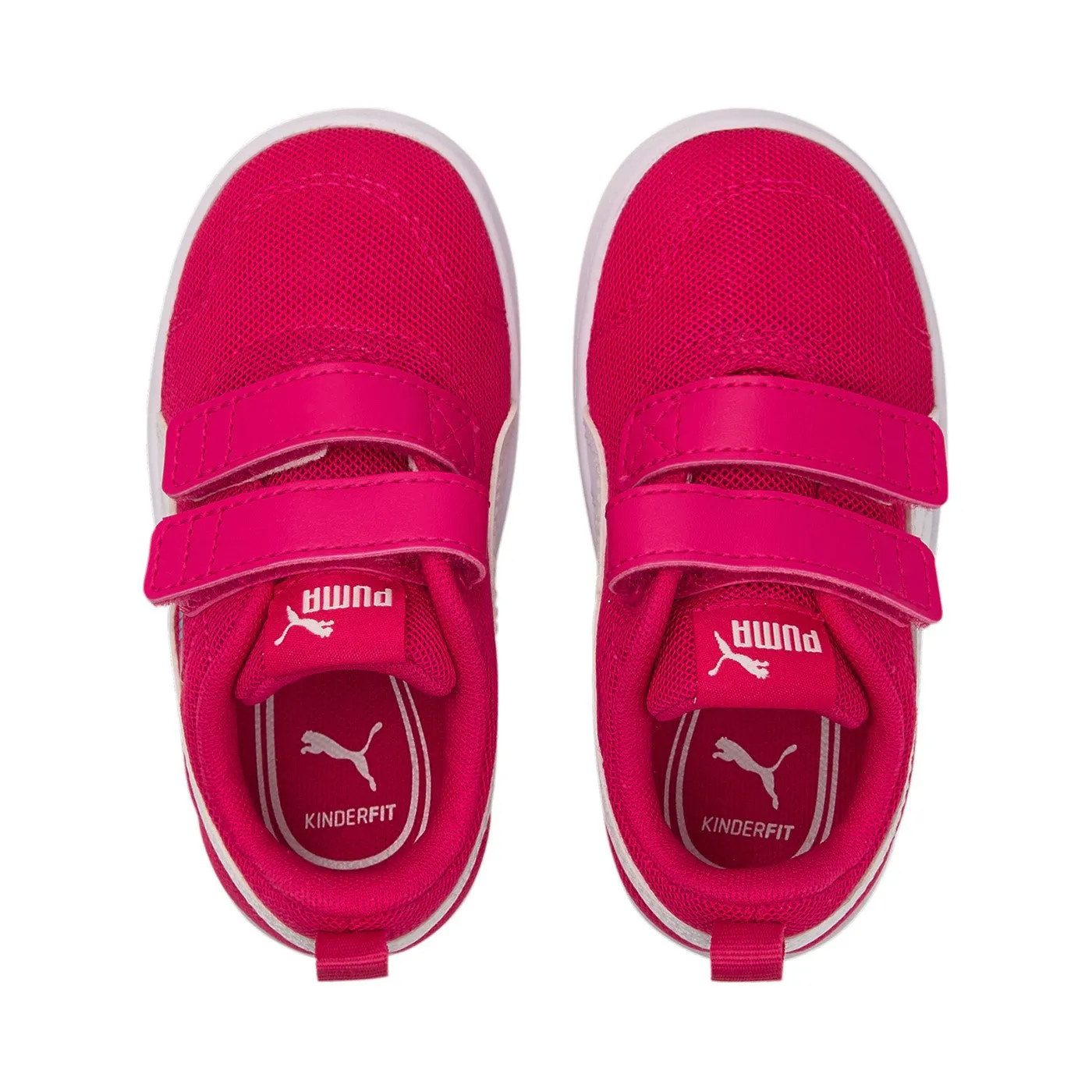 Puma sneakers da bambina con chiusura con strappo Courtflex V2 Mesh V Inf 371759 11 fucsia