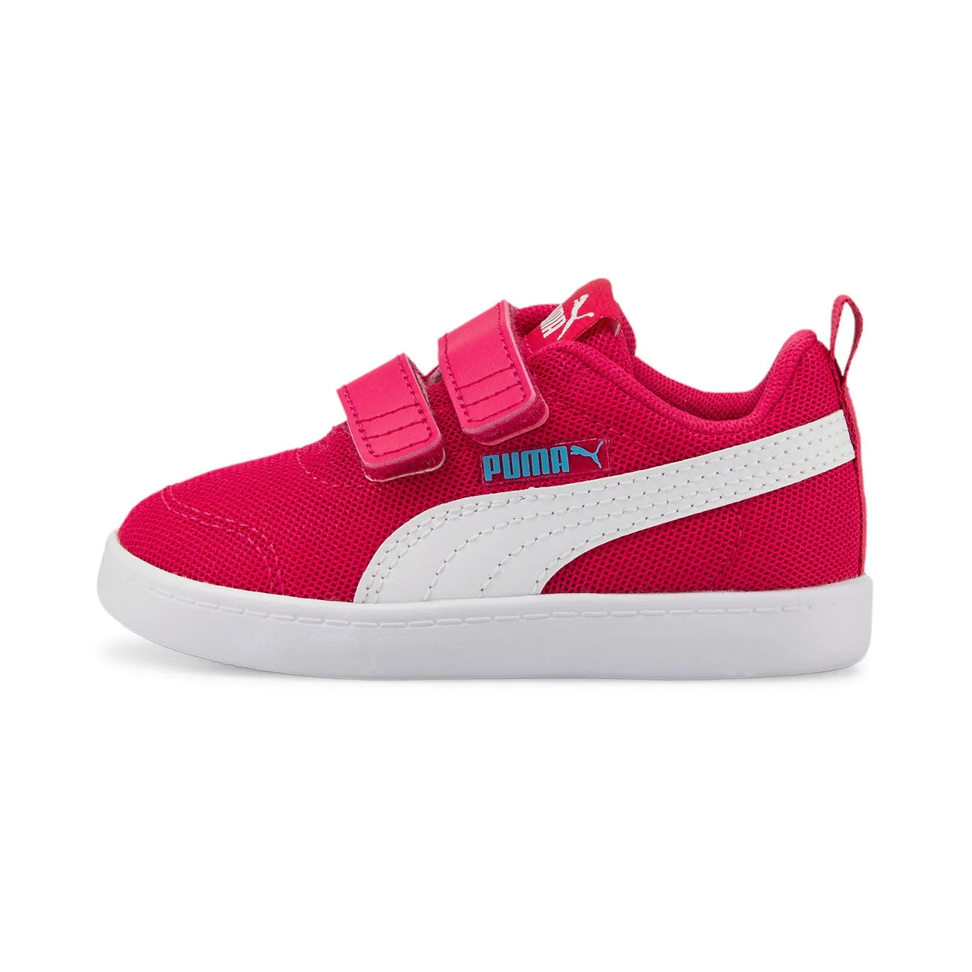 Puma sneakers da bambina con chiusura con strappo Courtflex V2 Mesh V Inf 371759 11 fucsia