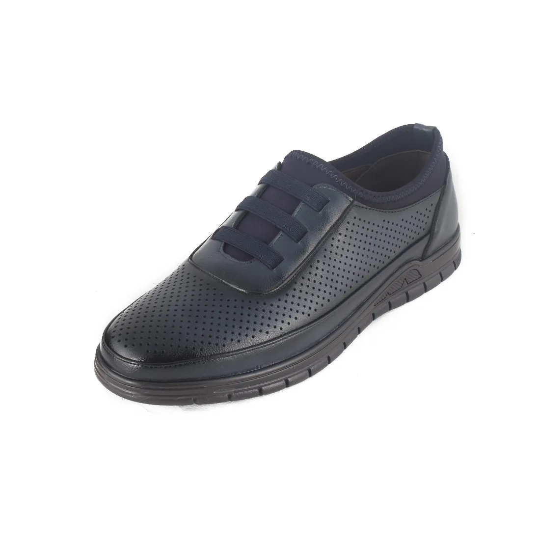 "MEN'S  Sport Shoes / action leather/ Navy" -8277