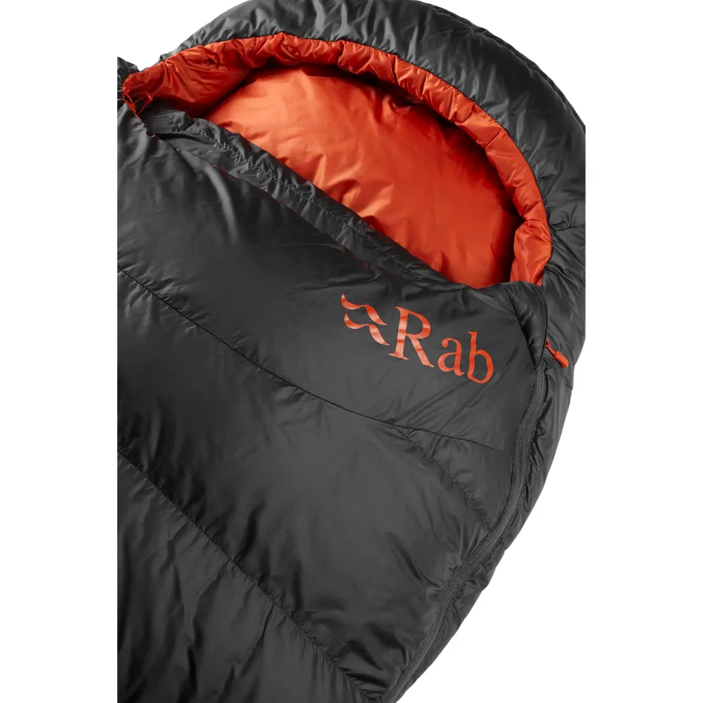 Rab Ascent 500 Down Sleeping Bag - Regular Left Zip (Graphene)