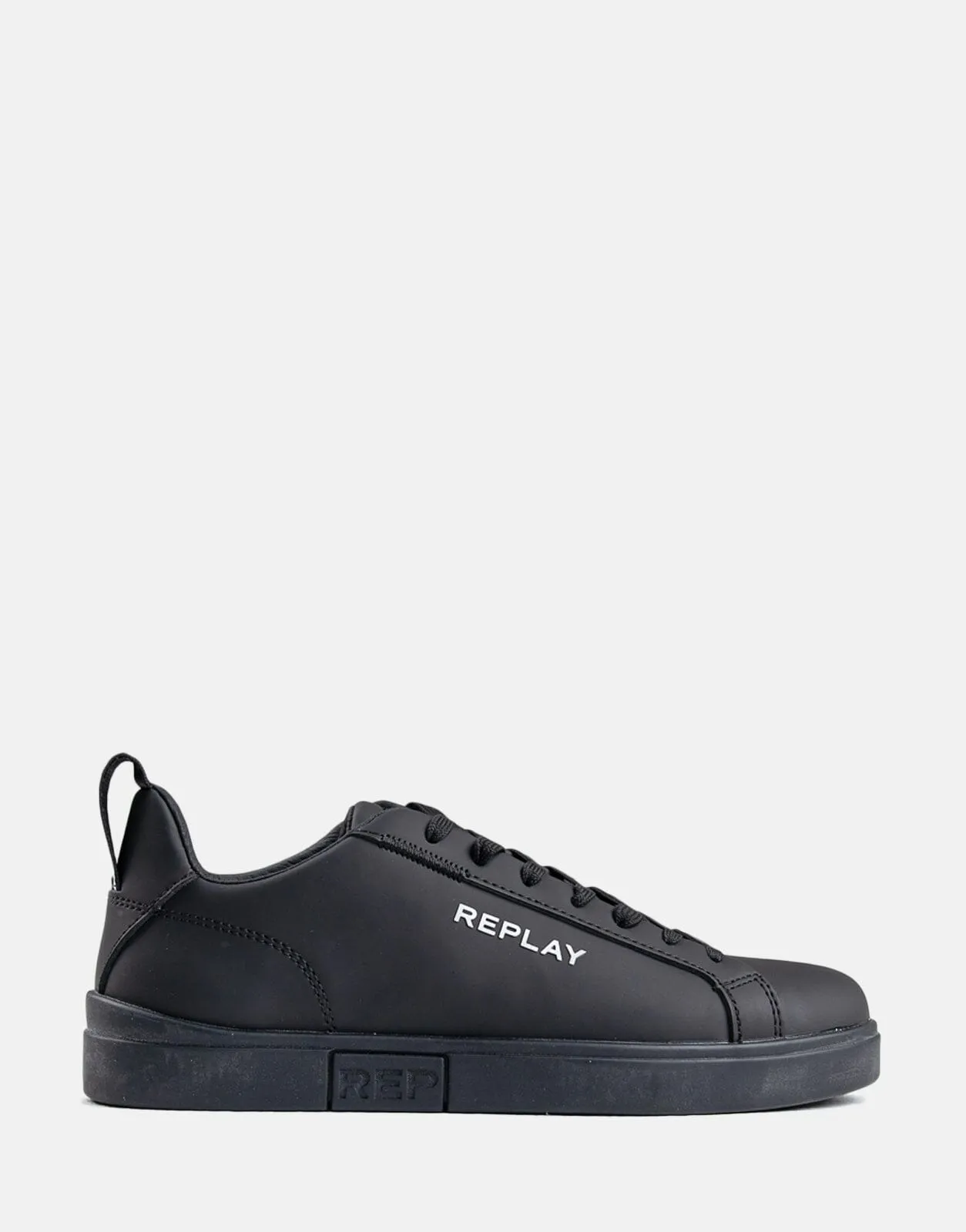 Replay Polys Logo Black Sneakers