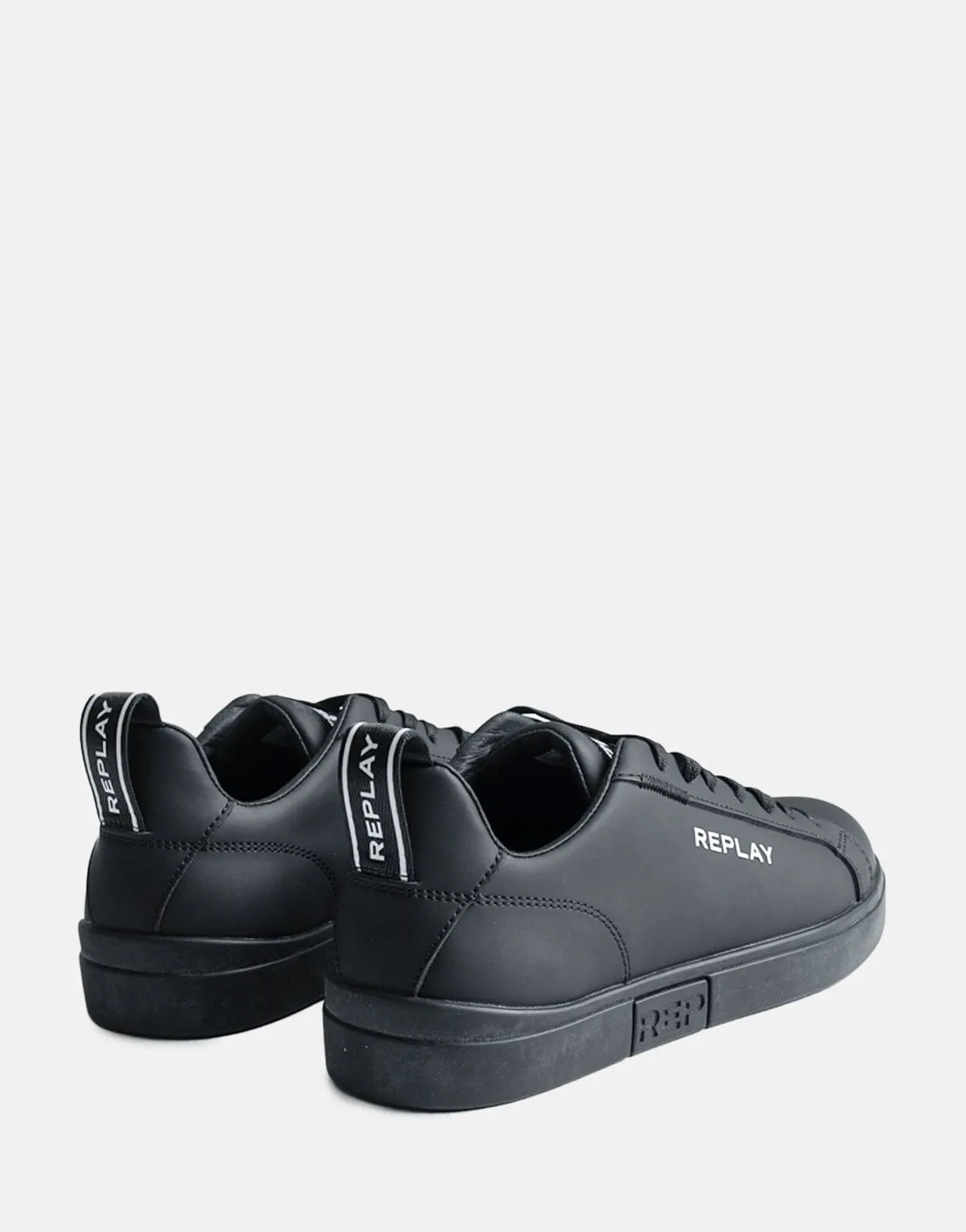 Replay Polys Logo Black Sneakers