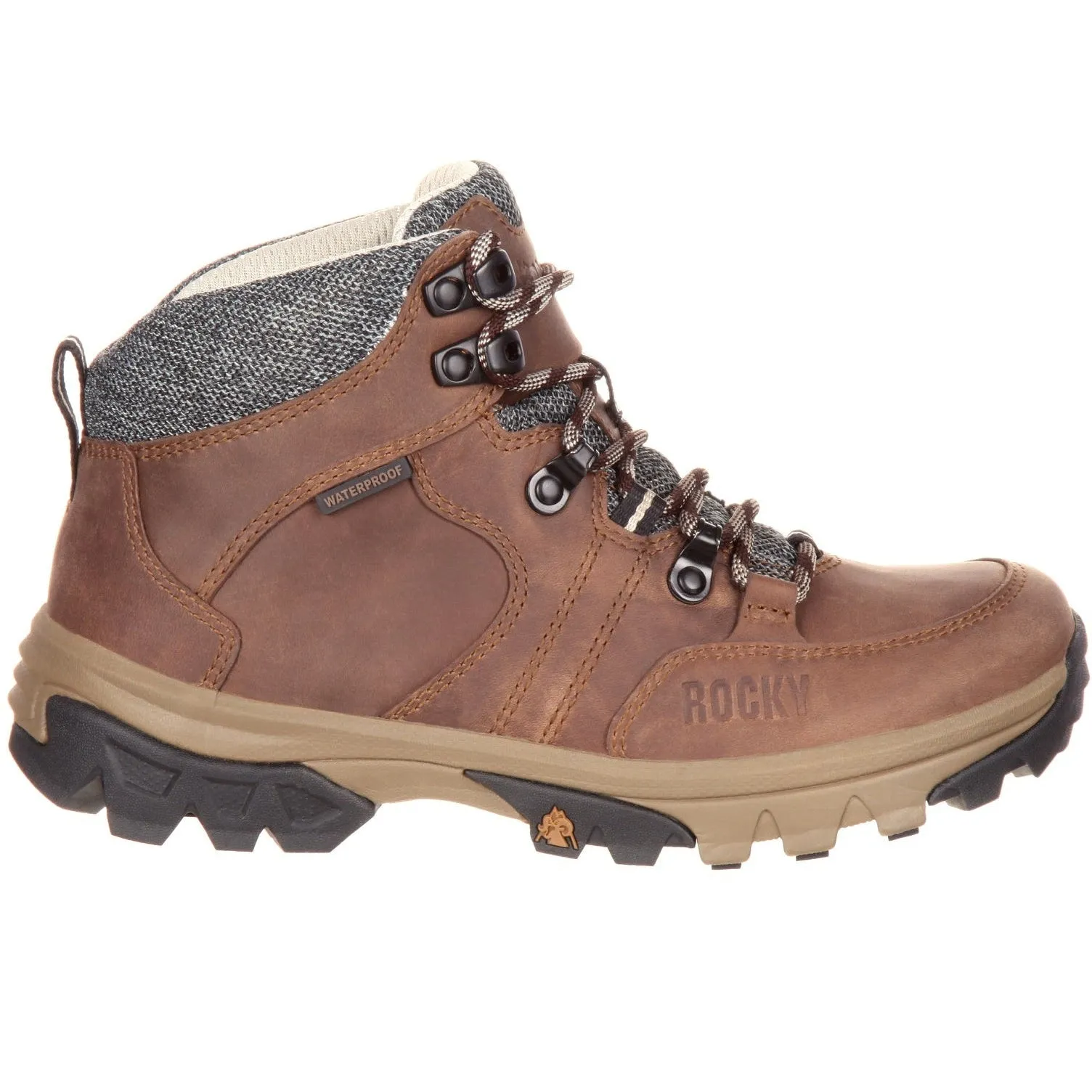 Rocky Women's Endeavor Point 5" WP Outdoor Hiking Boot- Brown- RKS0301