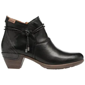 Rotterdam Calfskin Leather Women's Mid Heel Zip Up Ankle Boots