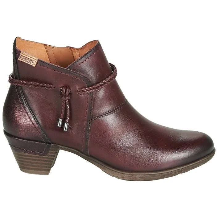 Rotterdam Calfskin Leather Women's Mid Heel Zip Up Ankle Boots