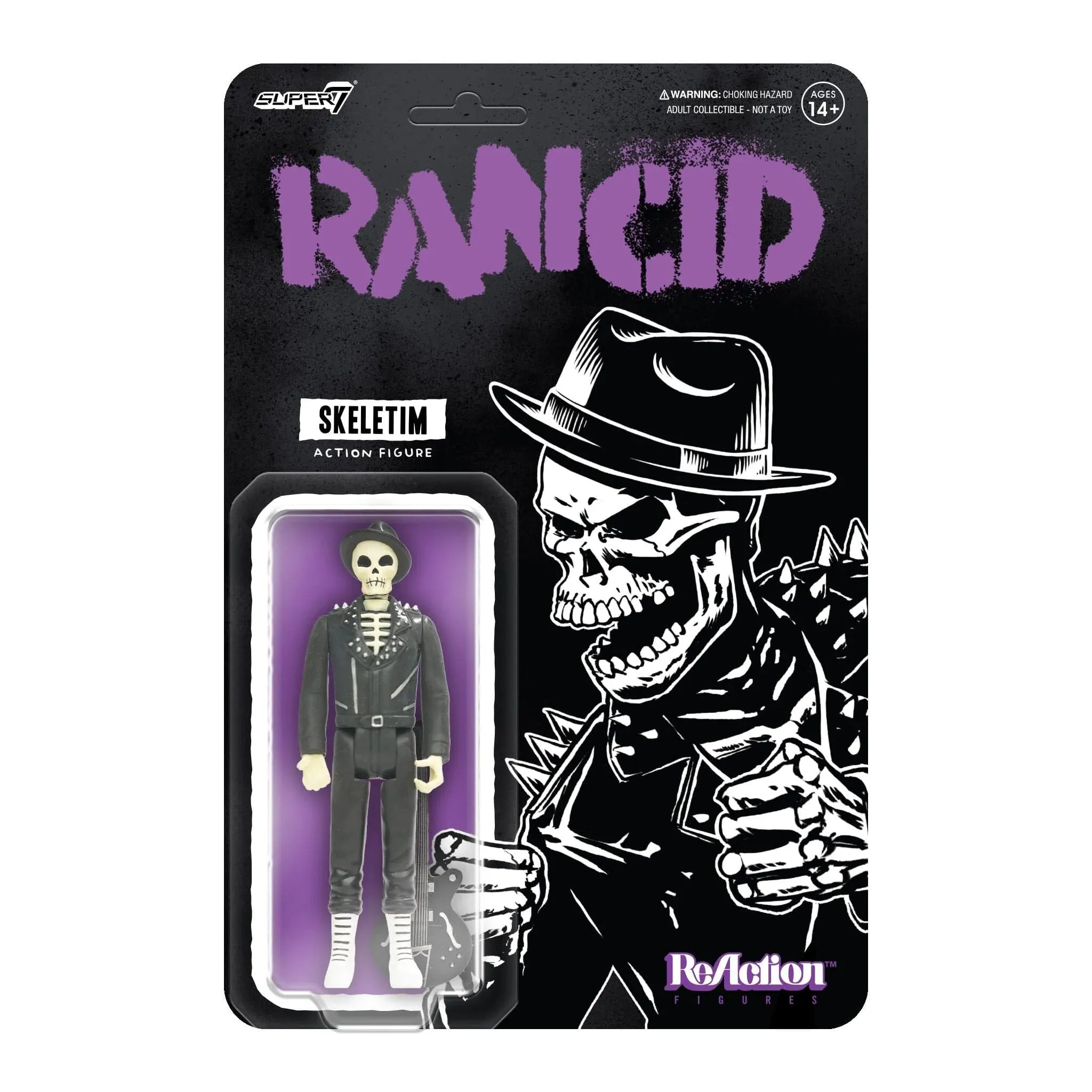 Skeletim (Time Bomb) Rancid 3.75" Reaction Figure by Super7