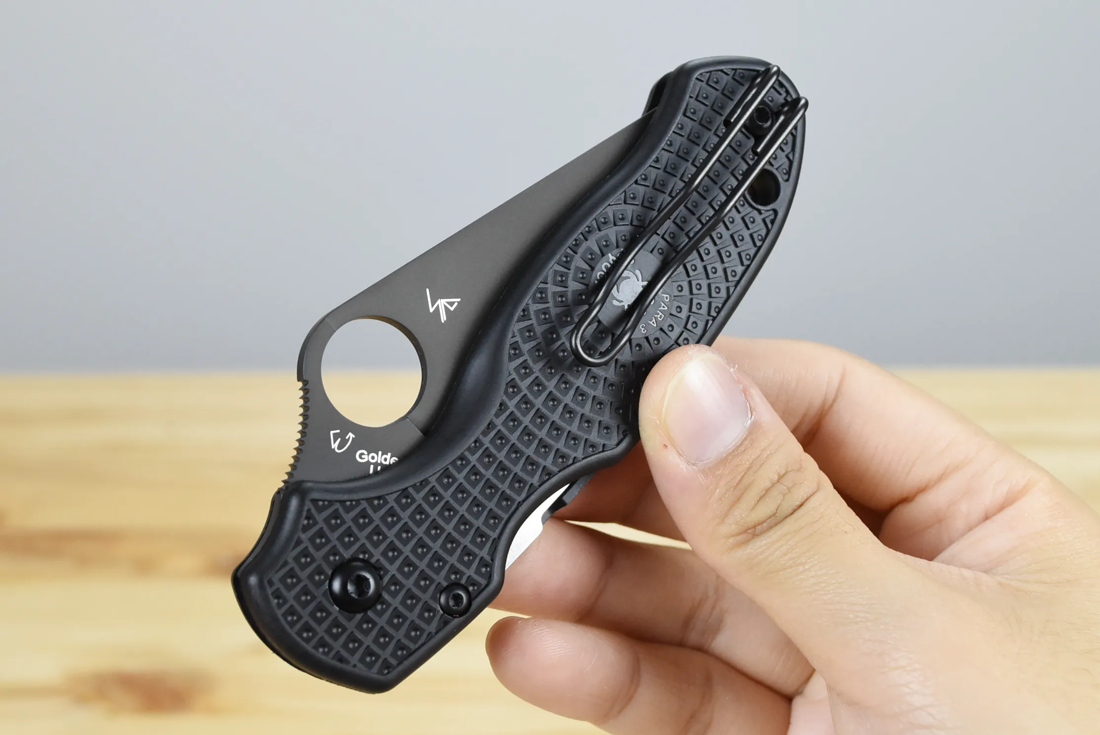 Spyderco C223PBBK Para 3 (Black Blade)