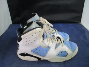 Used Nike Air Jordan 6 VI Retro University Blue Shoes Youth Size 1