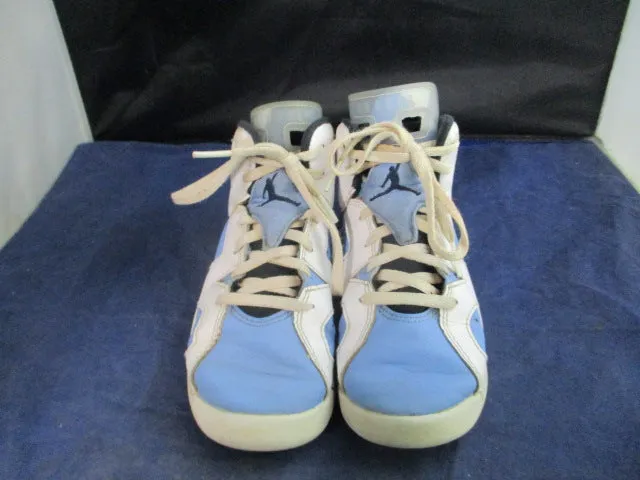 Used Nike Air Jordan 6 VI Retro University Blue Shoes Youth Size 1