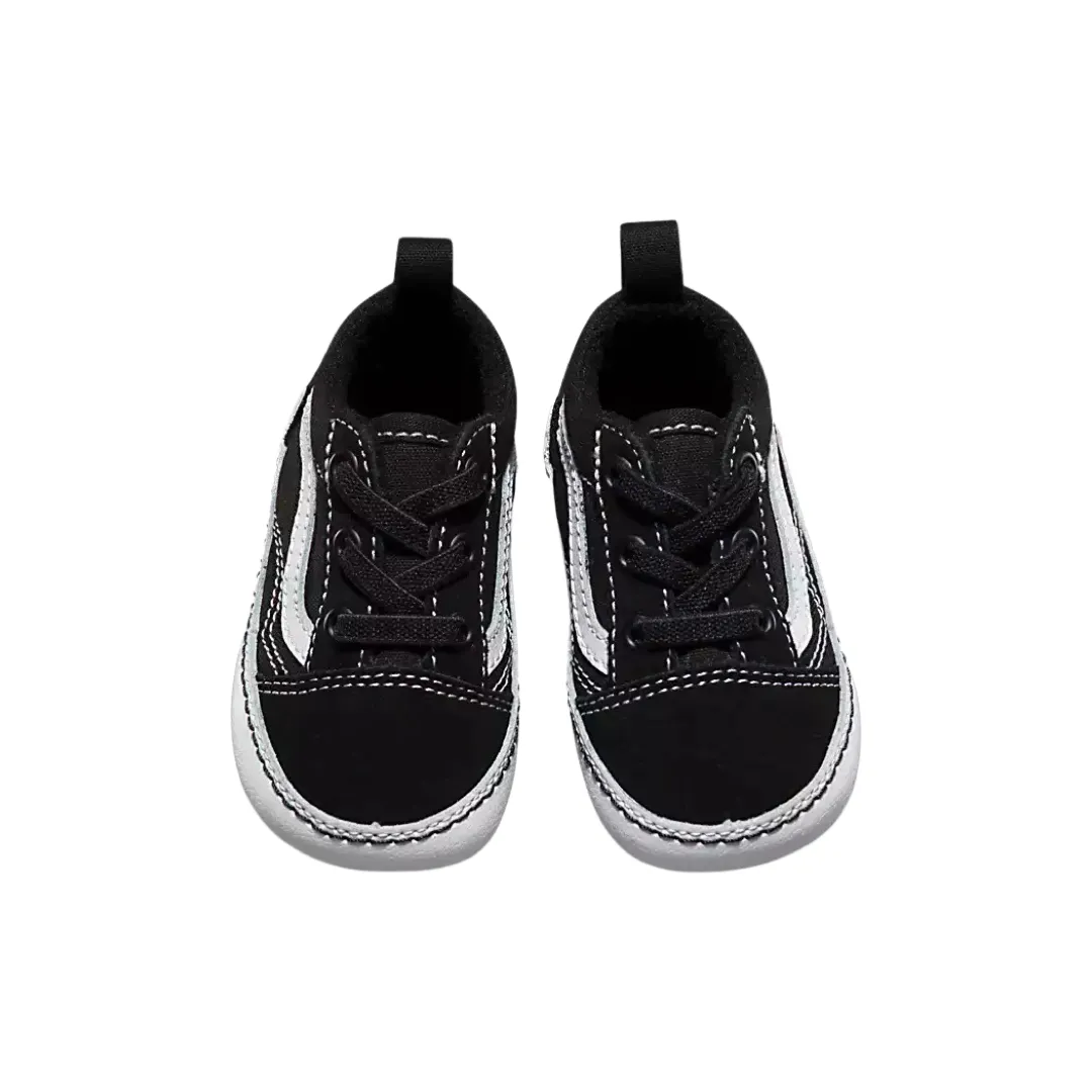 Vans Old Skool Crib Bootie Black White