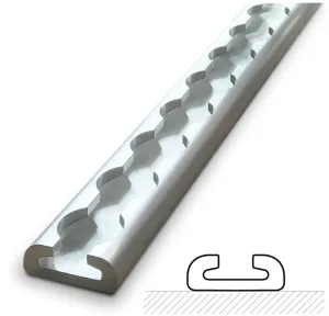 VersaTie Aluminum Track - Surface Mount, Wide Contour (Series 3)