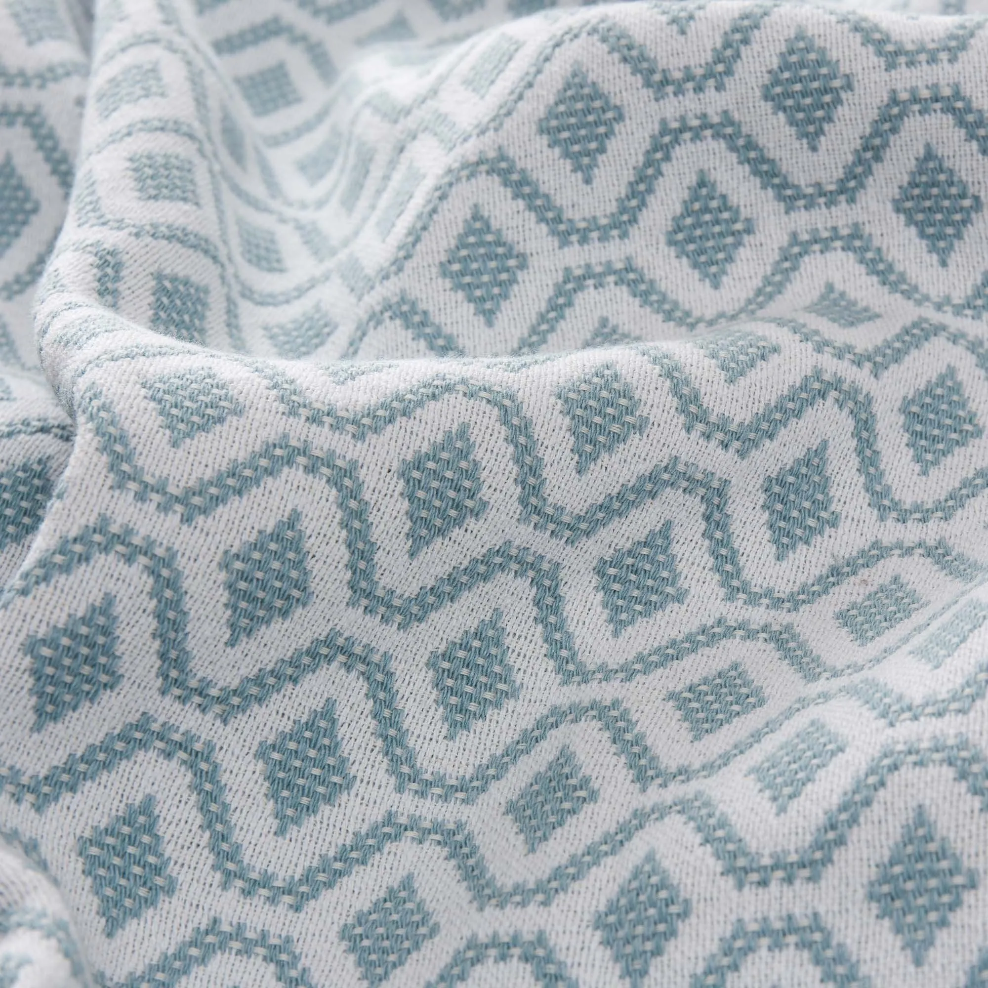 Viana Cotton Quilt [Grey green/White]