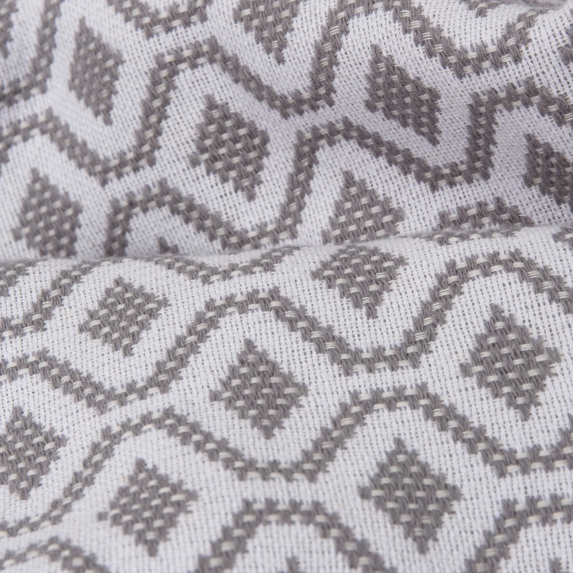 Viana Cotton Quilt [Grey/White]