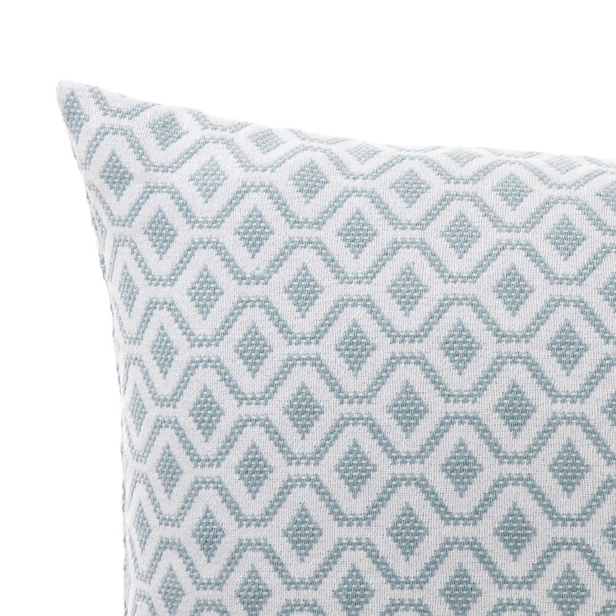 Viana Cushion Cover [Grey green/White]